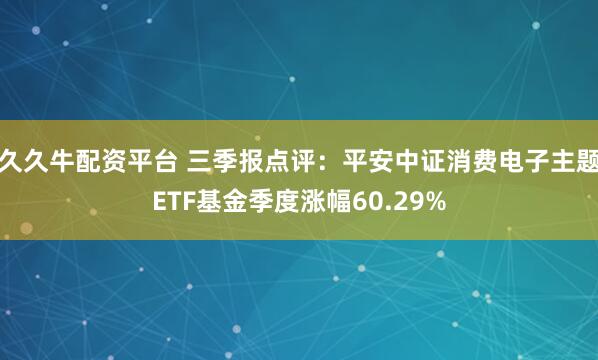 久久牛配资平台 三季报点评：平安中证消费电子主题ETF基金季度涨幅60.29%